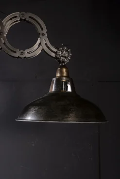 Ausziehbare Hängelampe Scherenlampe Industrial Dexter Double Metall