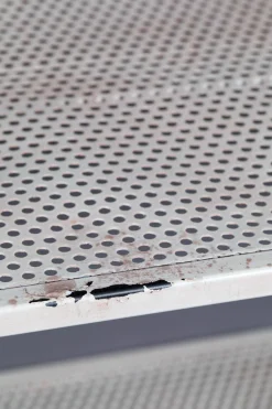 Badregal Wandregal Spiegel Vintage Barber Metall Used-Look 120/70 XL