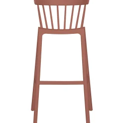 Barstuhl Barhocker Outdoor Bliss Kunstoff Gastro Rot