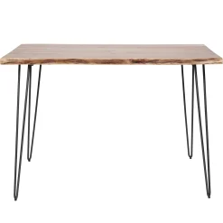 Bartischset Edge Industrial 130 + 4 Barhocker Baumscheibe