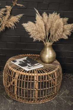 Beistelltisch Couchtisch Noblesse Rattan rund 70 cm Ø