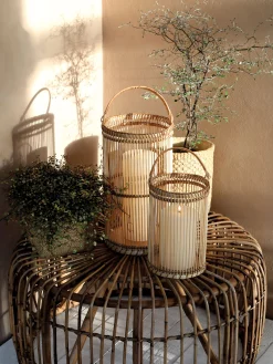 Beistelltisch Couchtisch Noblesse Rattan rund 70 cm Ø