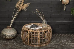 Beistelltisch Couchtisch Noblesse Rattan rund 70 cm Ø