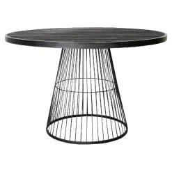 Beistelltisch Couchtisch Gabor Industrial Metall/Holz ⌀ 80