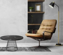 Beistelltisch Couchtisch Gabor Industrial Metall/Holz ⌀ 80