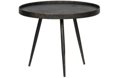 Beistelltisch Couchtisch Bounds Metall Holz Anthrazit/Gold ⌀ 60