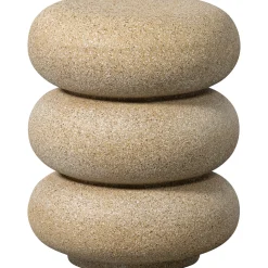 Beistelltisch Couchtisch Laurel Organic Stone Beige 50 cm