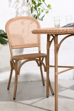 Bistrostuhl Outdoorstuhl Cabana PE-Rattangeflecht/Alu