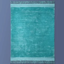 Boho Teppich Velvet Touch 160 x 230 cm Türkis