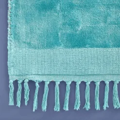 Boho Teppich Velvet Touch 160 x 230 cm Türkis