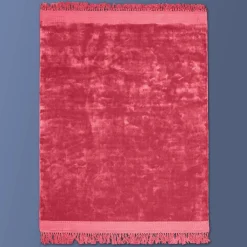 Boho Teppich Velvet Touch 160 x 230 cm Rot