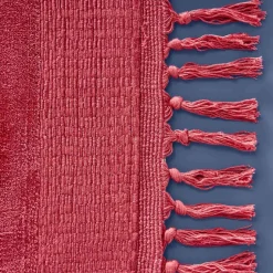 Boho Teppich Velvet Touch 160 x 230 cm Rot