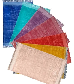 Boho Teppich Velvet Touch 160 x 230 cm Lila