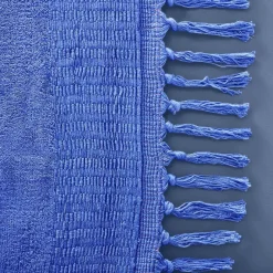 Boho Teppich Velvet Touch 160 x 230 cm Dunkelblau