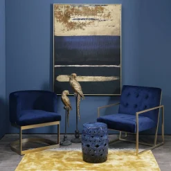 Boho Teppich Velvet Touch 160 x 230 cm Gelb