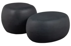 Couchtisch Beistelltisch Outdoor Pebble Groß Betonoptik Anthrazit