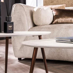 Couchtisch Beistelltisch 2er Set Triangular Stone Organic