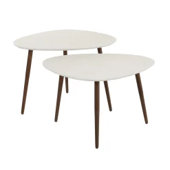 Couchtisch Beistelltisch 2er Set Triangular Stone Organic