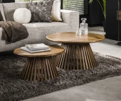 Couchtisch Retro Tweak Konisch Mangoholz Groß