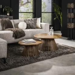 Couchtisch Retro Tweak Konisch Mangoholz Groß