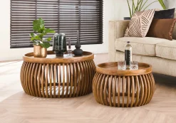 Couchtisch Retro Tweak Mangoholz 2er Set