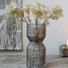 Deko Vase d'art Glas mit Diamantschliff