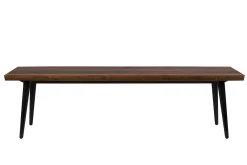 Dutchbone Esstischbank Alagon Baumkante Walnußfurnier 160