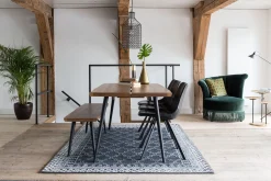 Dutchbone Esstischbank Alagon Baumkante Walnußfurnier 160