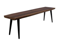 Dutchbone Esstischbank Alagon Baumkante Walnußfurnier 160