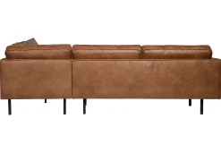 Ecksofa Eckbank Leder Rodeo 3-Sitzer Cognac Rechts 266/213 cm