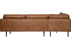 Ecksofa Eckbank Leder Rodeo 3-Sitzer Cognac Links 266/213 cm