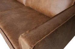 Ecksofa Eckbank Leder Rodeo 3-Sitzer Cognac Links 266/213 cm