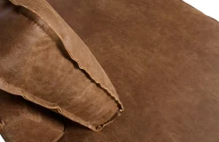 Ecksofa Eckbank Leder Rodeo 3-Sitzer Cognac Links 266/213 cm