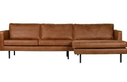 Ecksofa Leder Rodeo 3-Sitzer Cognac Rechts 300/160