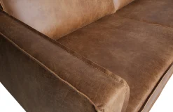 Ecksofa Leder Rodeo 3-Sitzer Cognac Rechts 300/160