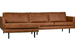 Ecksofa Leder Rodeo 3-Sitzer Cognac Links 300/160