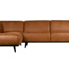 Ecksofa Recycle Leder Statement Cognac Links 274 x 210