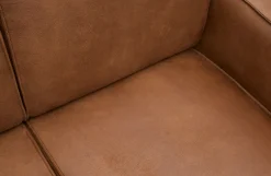 Ecksofa Recycle Leder Statement Cognac Links 274 x 210