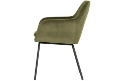 2er Set Esszimmerstuhl Schalenstuhl Velvet Mood Grün