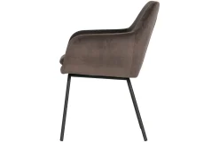 2er Set Esszimmerstuhl Schalenstuhl Velvet Mood Anthrazit