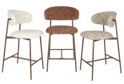 2er Set Retro Barhocker Claes Walnussholzoptik Terra