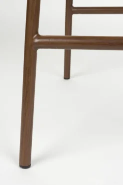 2er Set Retro Barhocker Claes Walnussholzoptik Terra