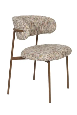 2er Set Retro Esszimmerstühle Claes Walnussholzoptik Multicolour