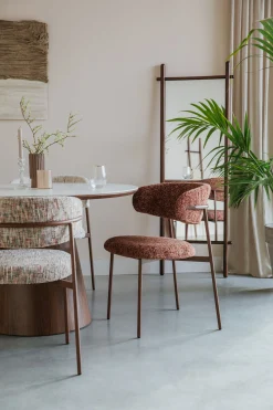 2er Set Retro Esszimmerstühle Claes Walnussholzoptik Multicolour