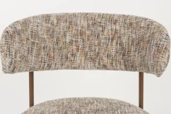 2er Set Retro Esszimmerstühle Claes Walnussholzoptik Multicolour