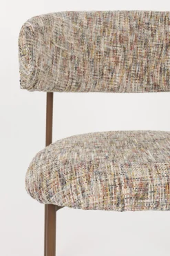 2er Set Retro Esszimmerstühle Claes Walnussholzoptik Multicolour