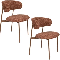 2er Set Retro Esszimmerstühle Claes Walnussholzoptik Terra