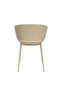 4er Set Retro Esszimmerstuhl Schalenstuhl Jessica in Beige