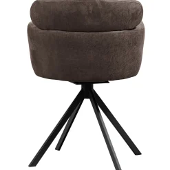 2er Set Retro Esszimmerstuhl Bürostuhl Fenne Drehbar Kunstleder Anthrazit