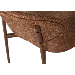 2er Set Retro Esszimmerstuhl Polsterstuhl Valor Braun